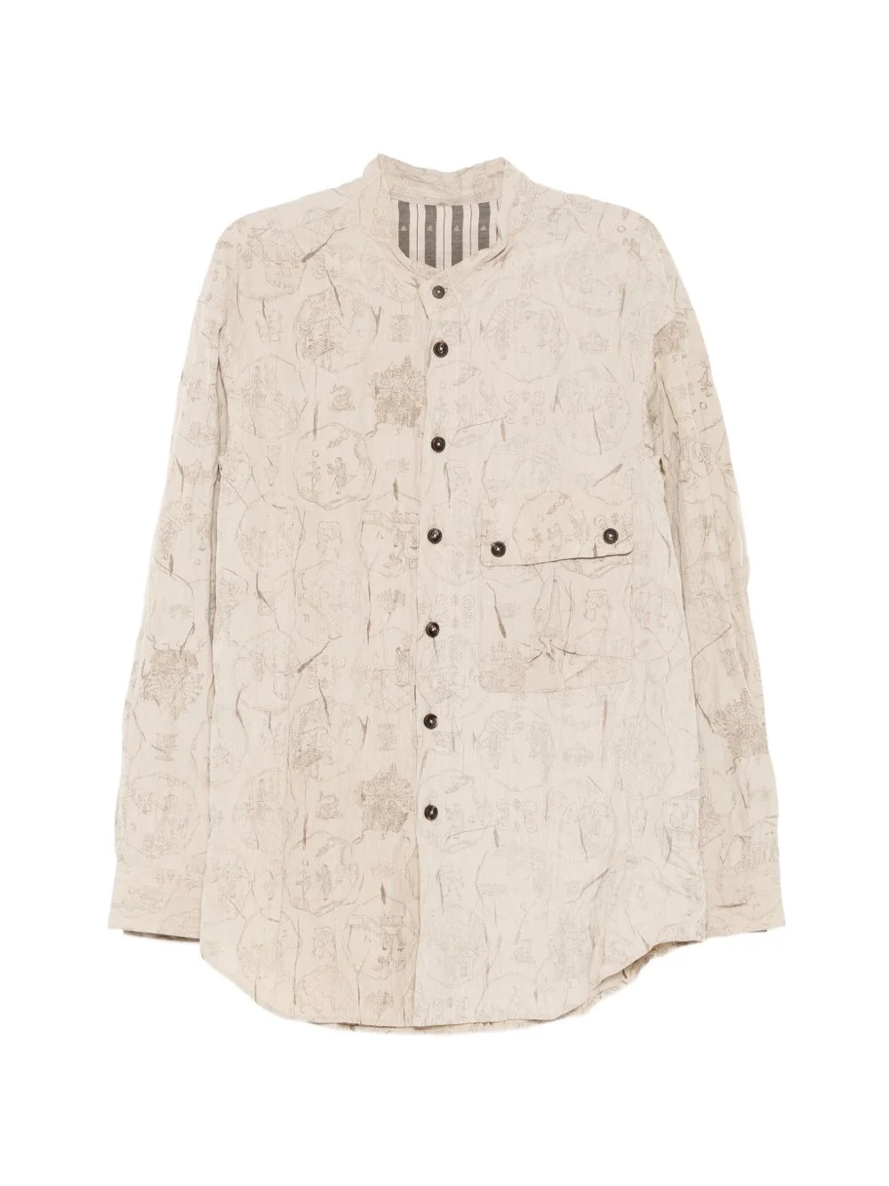 graphic-print shirt - 1