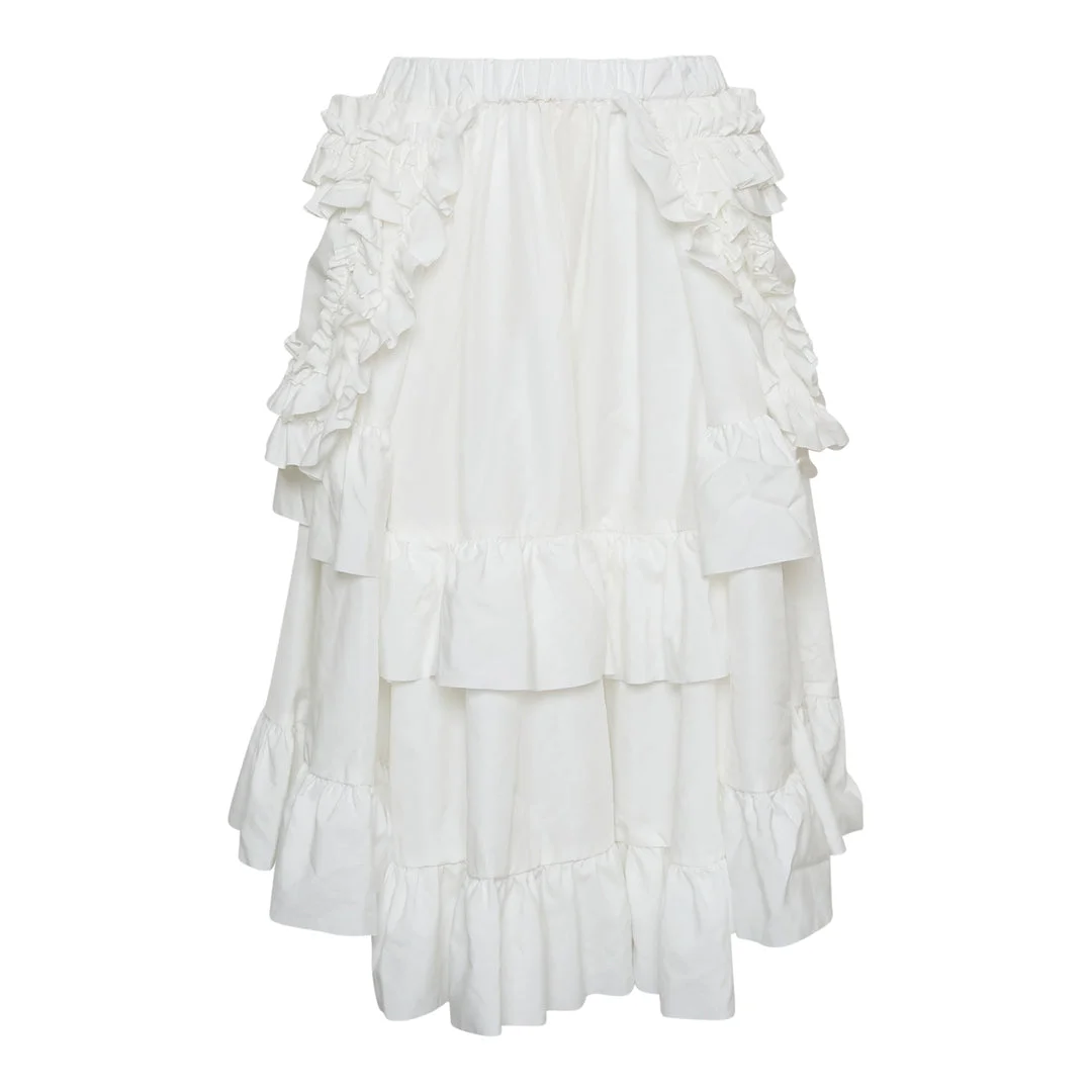 Polyester Thick Spun Broad Skirt - 1