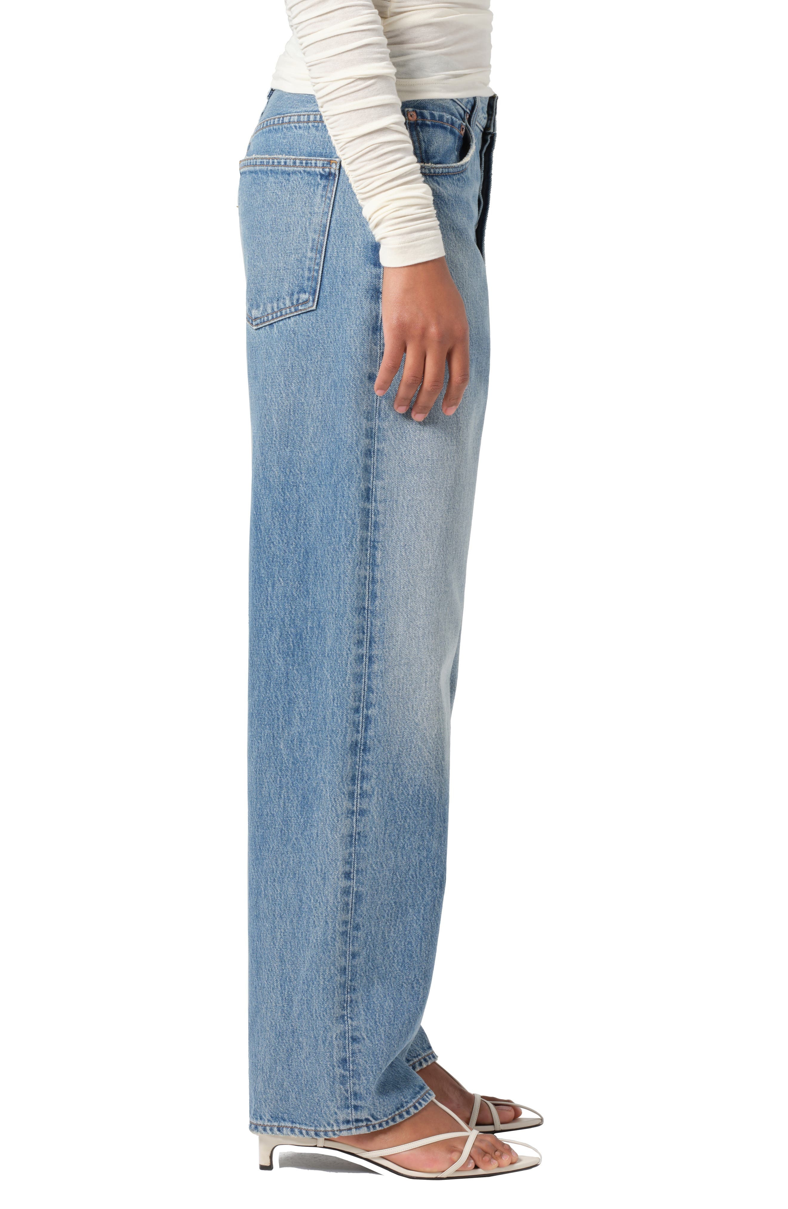 AGOLDE Henson Mid Rise Baggy Jeans in Intuition at Nordstrom - 3