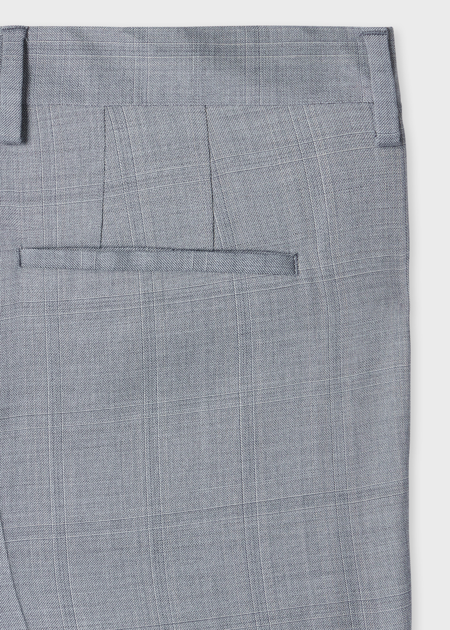 Grey 'Zelander' Check Wool Trousers - 2