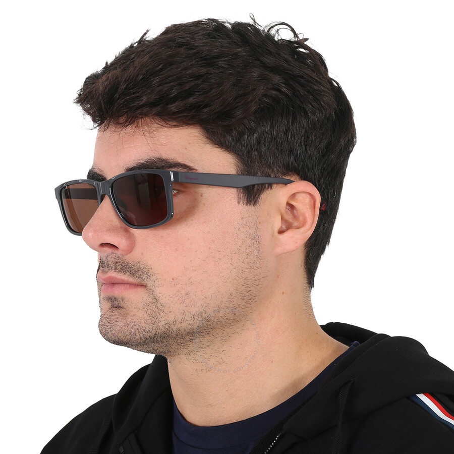 Salvatore Ferragamo Brown Rectangular Men's Sunglasses SF938S 023 57 - 2