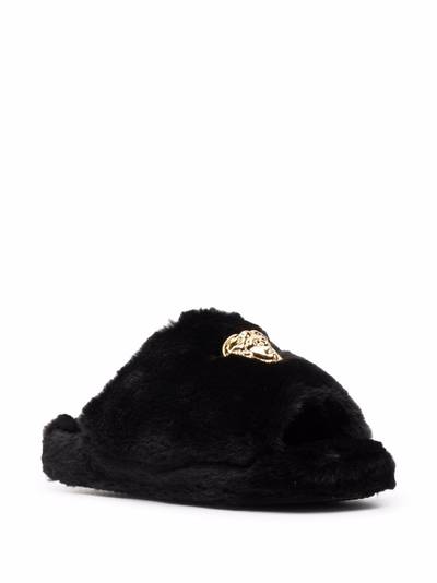 VERSACE Medusa-plaque open-toe slippers outlook