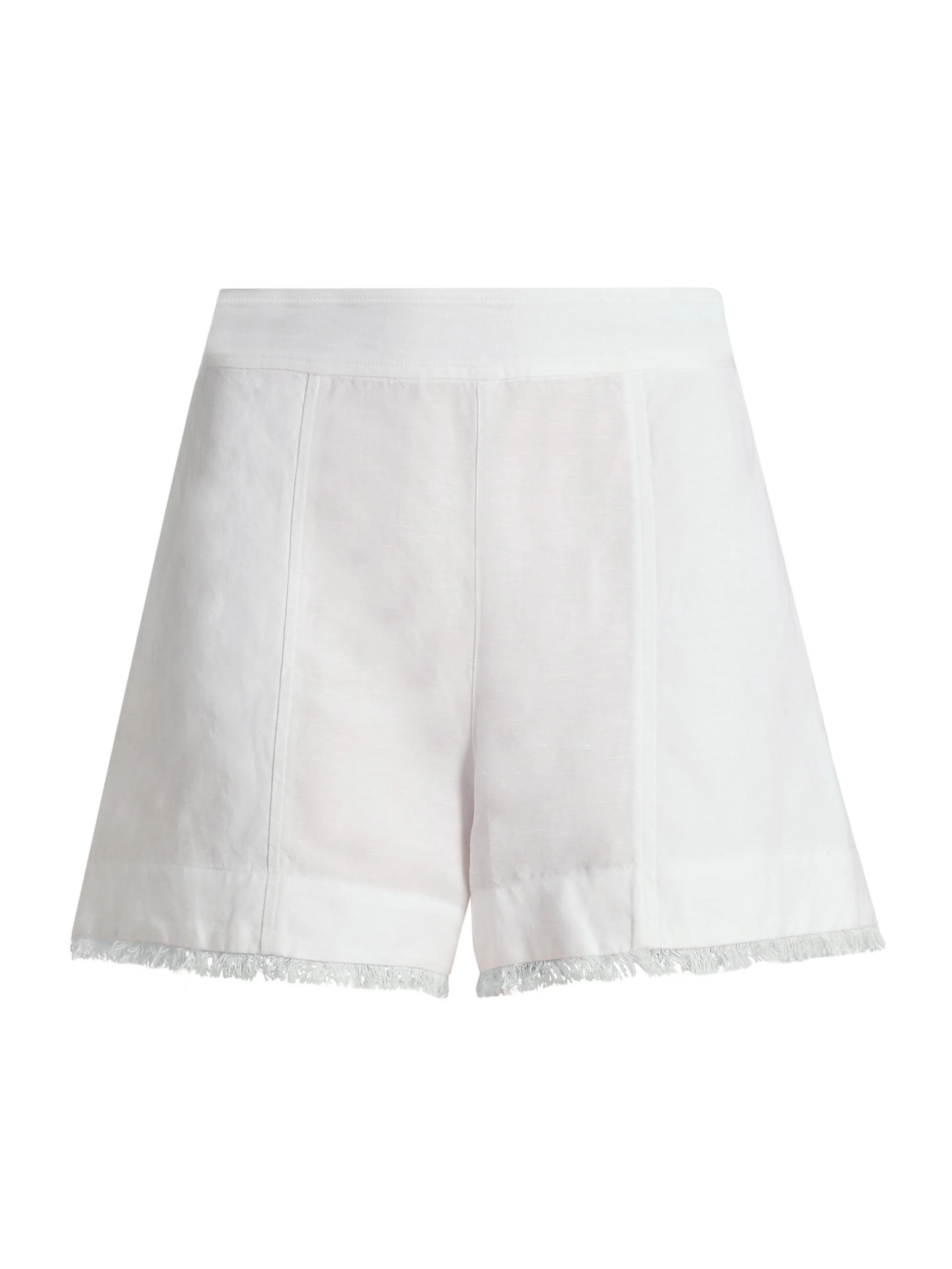 Women's Dax Linen-Blend Shorts - White - 1