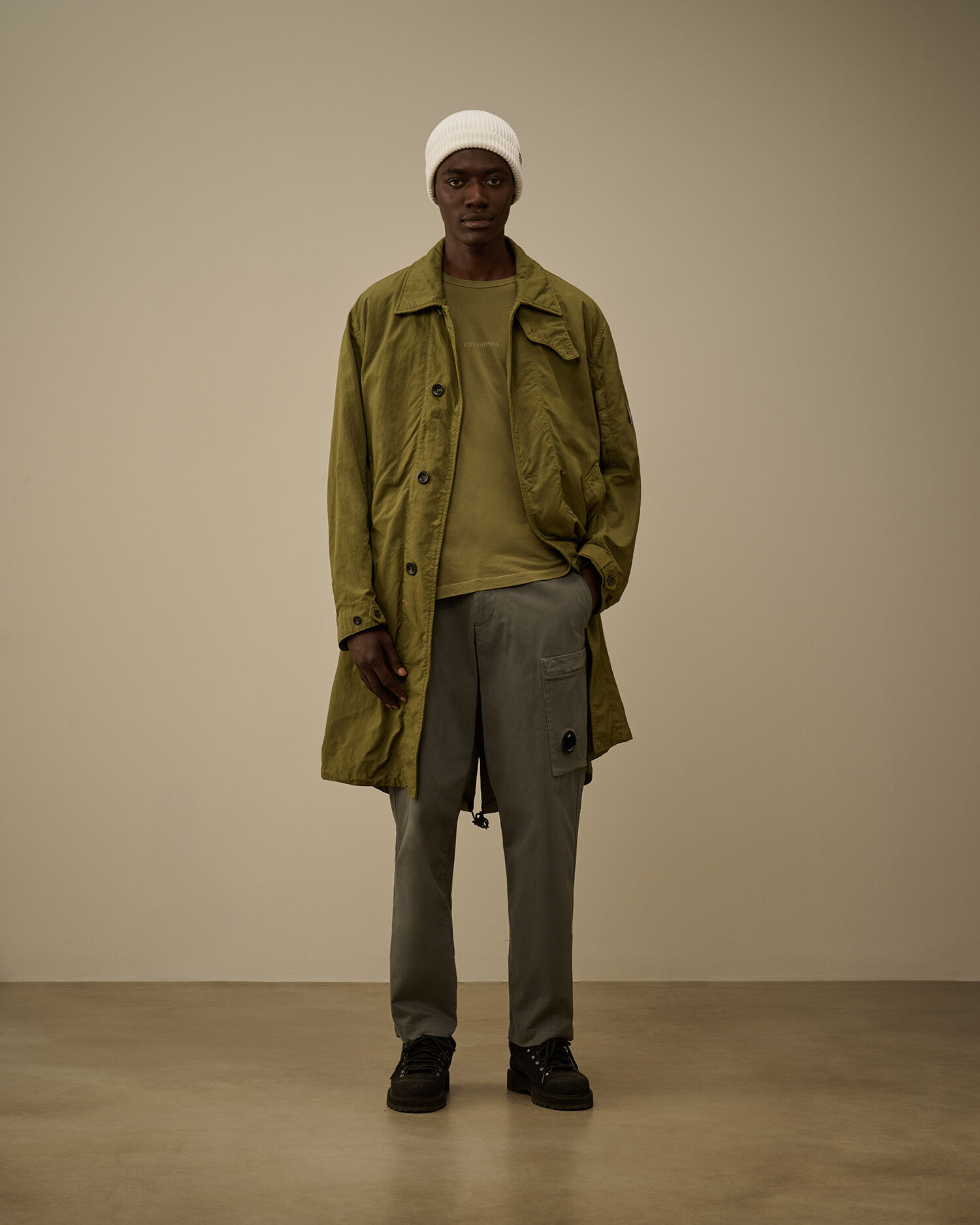 Stretch Sateen Regular Cargo Pants - 2