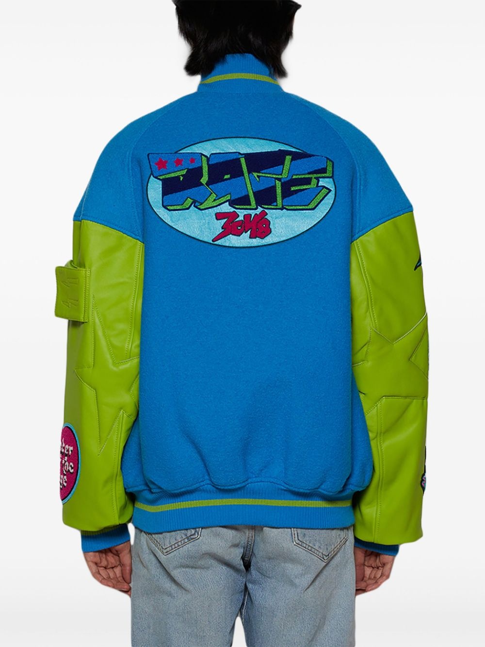Varsity 1 logo-embroidered jacket - 5