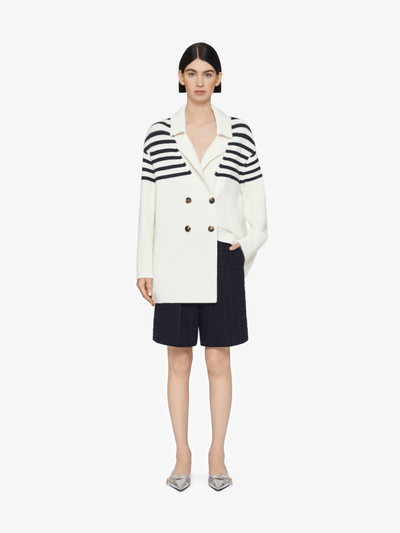 Givenchy 4G STRIPED CARDIGAN IN WOOL AND COTTON outlook