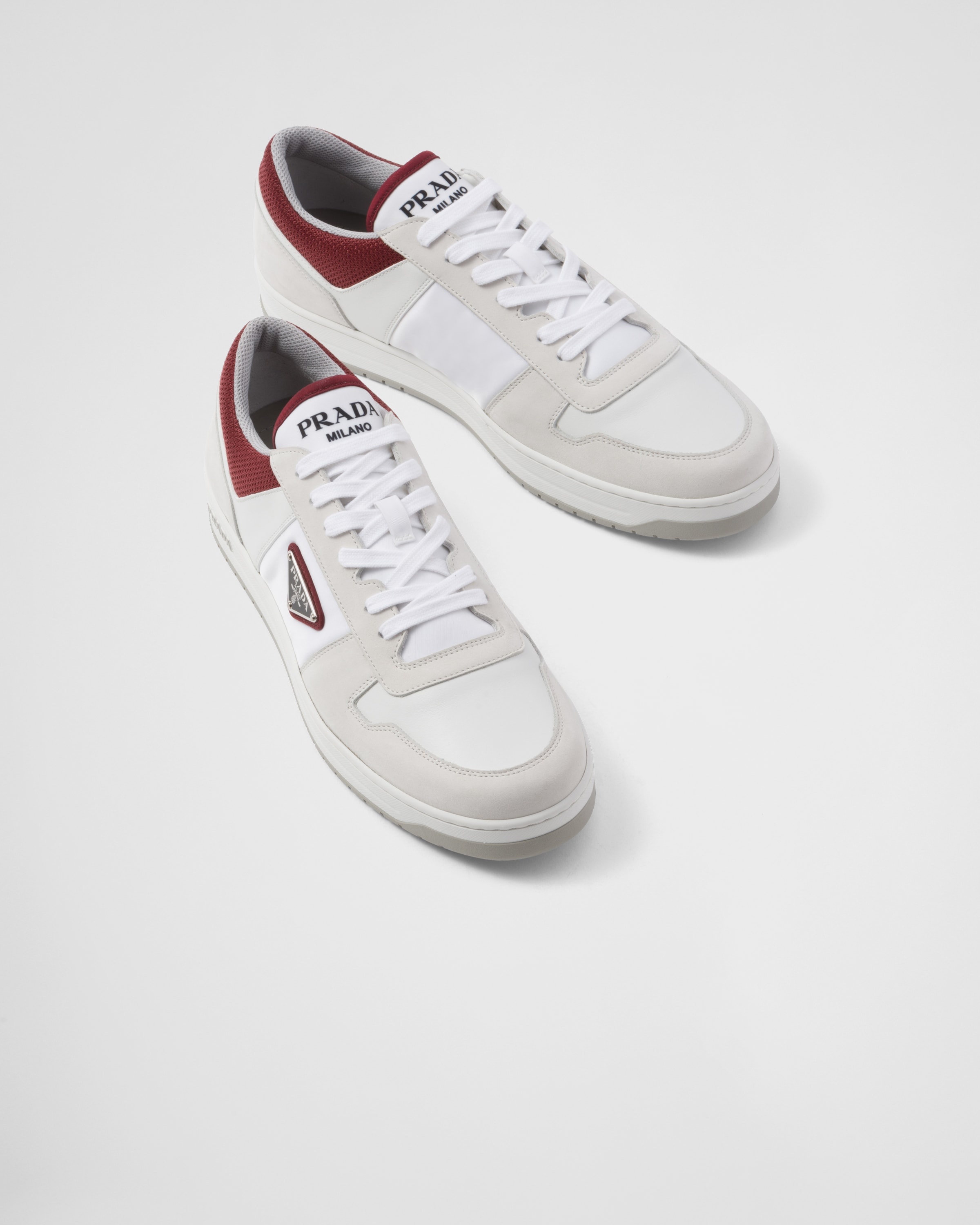 PRADA＊Downtown Re-Nylon sneakers レザー スニーカー＊送料込 Prada Downtown Re-Nylon sneakers | REVERSIBLE