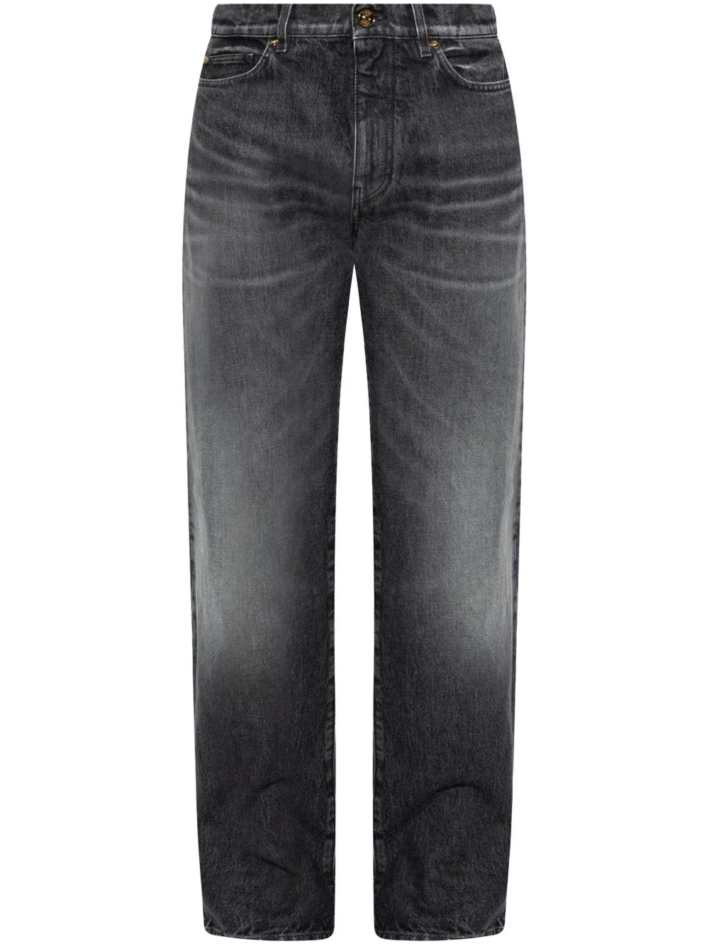 logo-embroidered jeans - 1