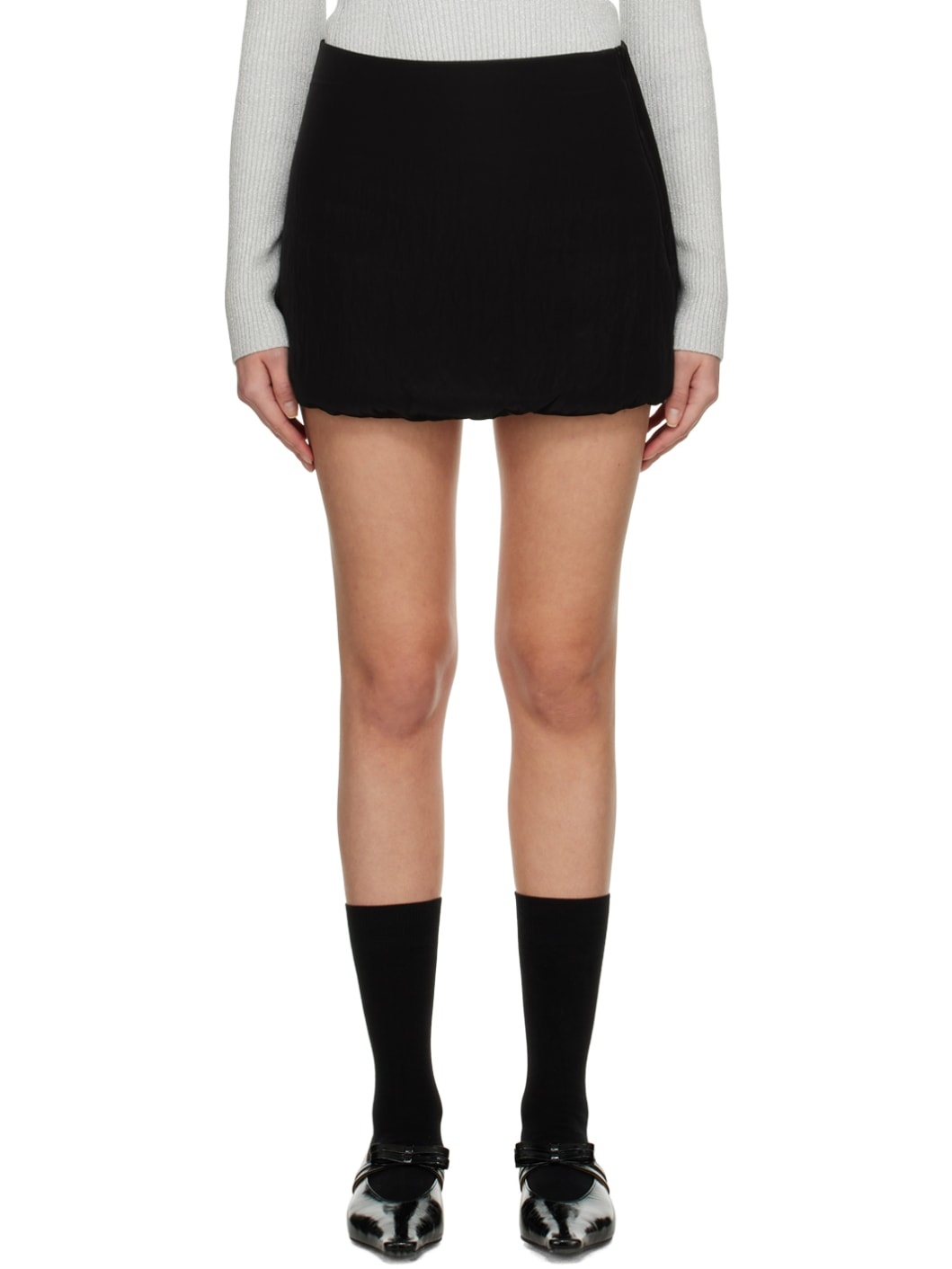 Black 'The Mael' Miniskirt - 1