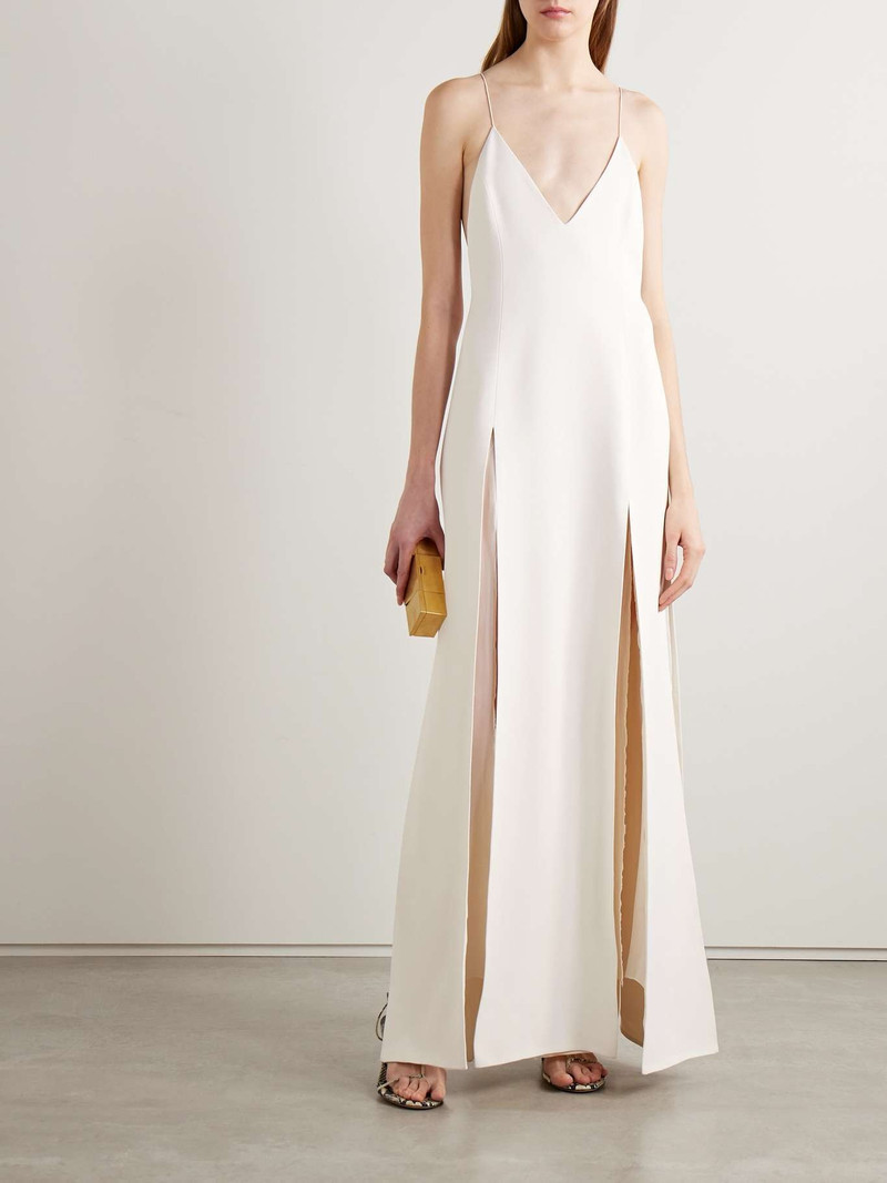 KHAITE Nonya crepe maxi dress outlook