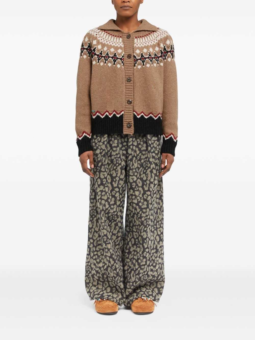 Sweet Winter fair-isle wool cardigan - 2