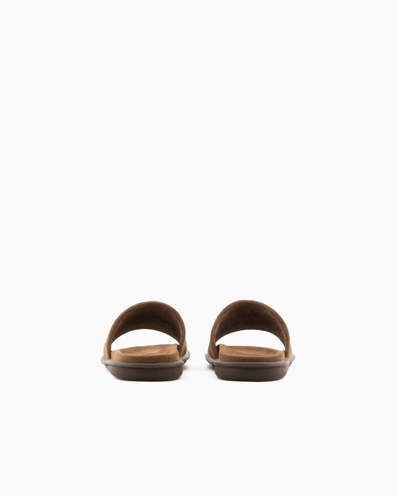 Suede sandals with logo - 4