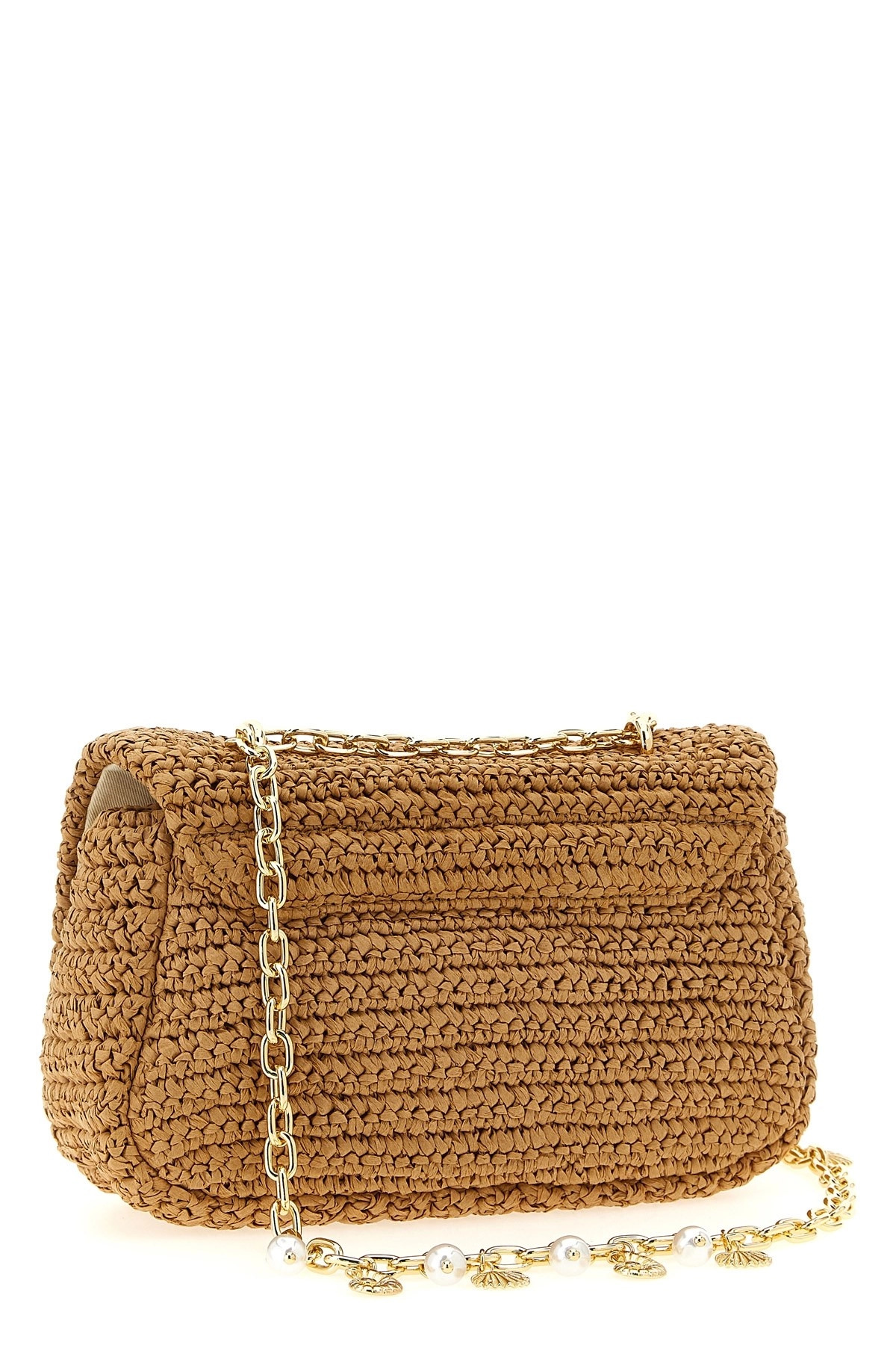 'Raffia bow charm' shoulder bag - 3