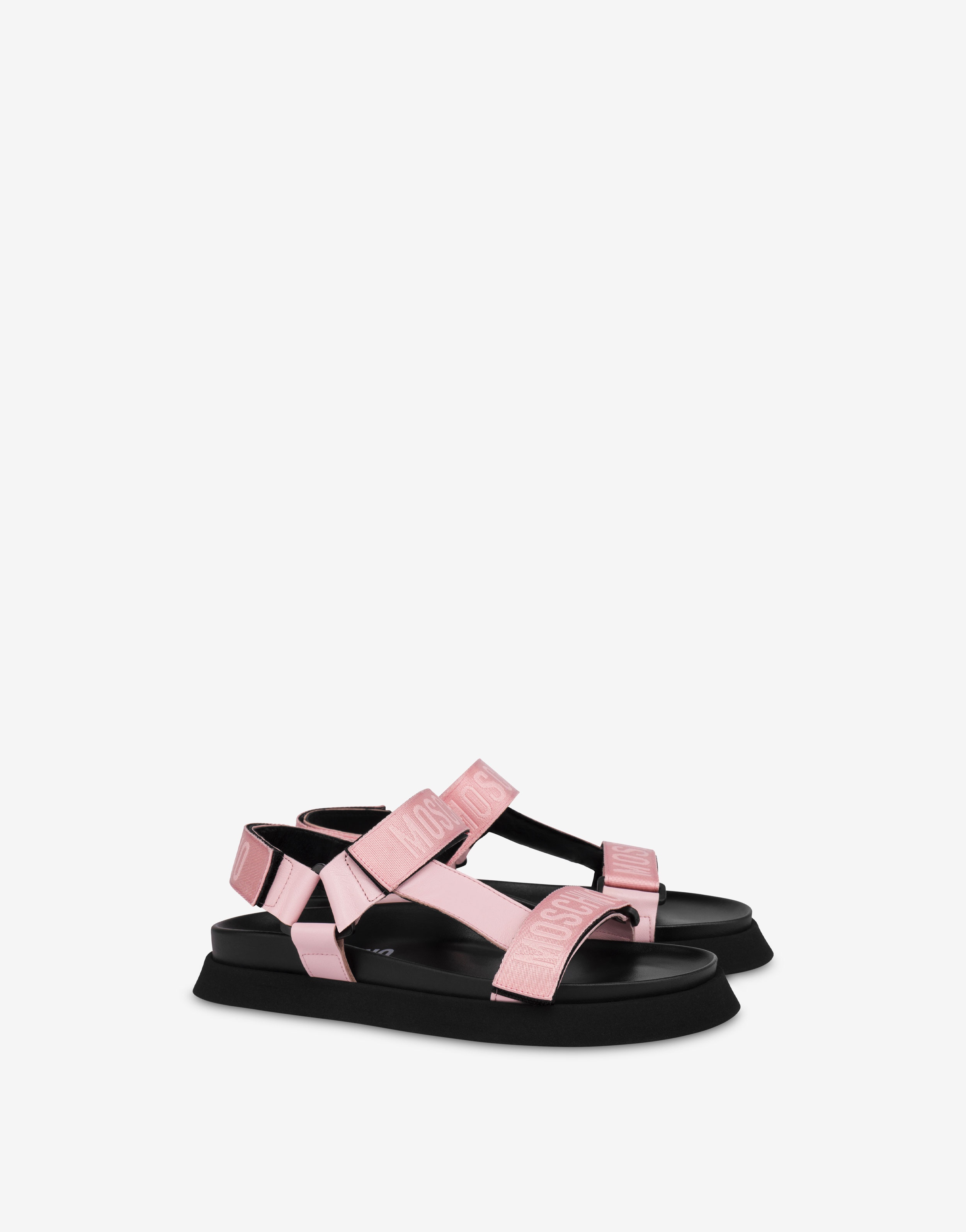 LOGO TAPE PLATFORM SANDALS - 1