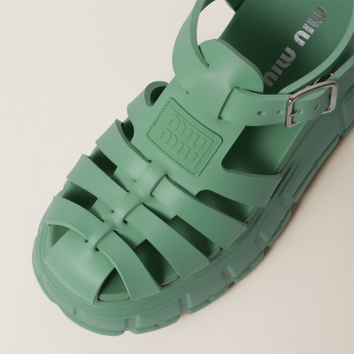 Miu Miu EVA platform sandals outlook