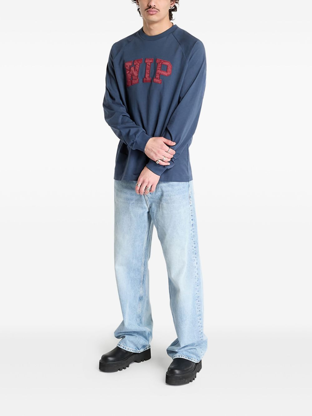 WIP raglan-sleeve sweatshirt - 3