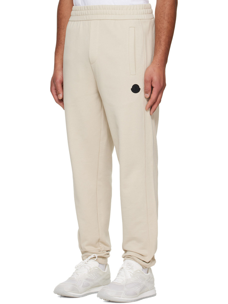 Moncler Off-White Cotton Sweatpants outlook