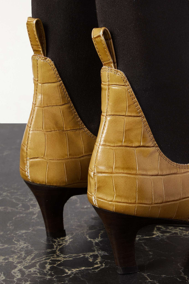 The Mid Heel leather ankle boots 4