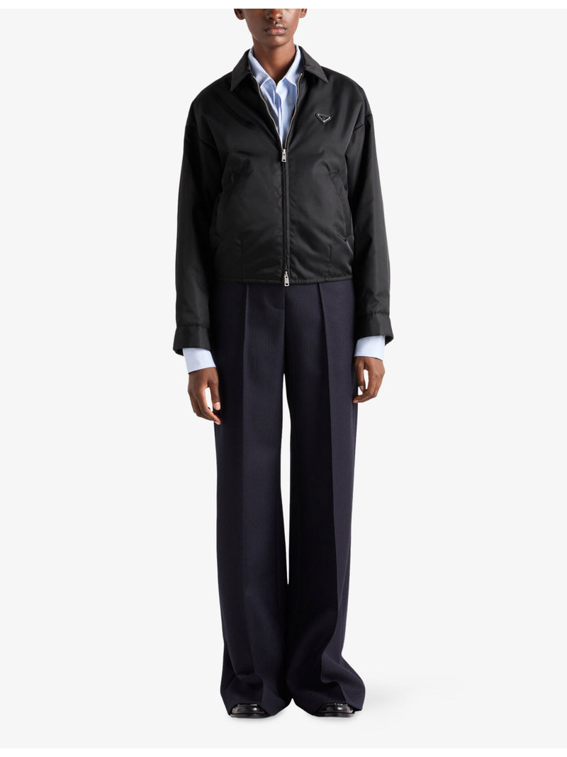 Prada Re-Nylon Pointed-Collar Blouson Jacket outlook