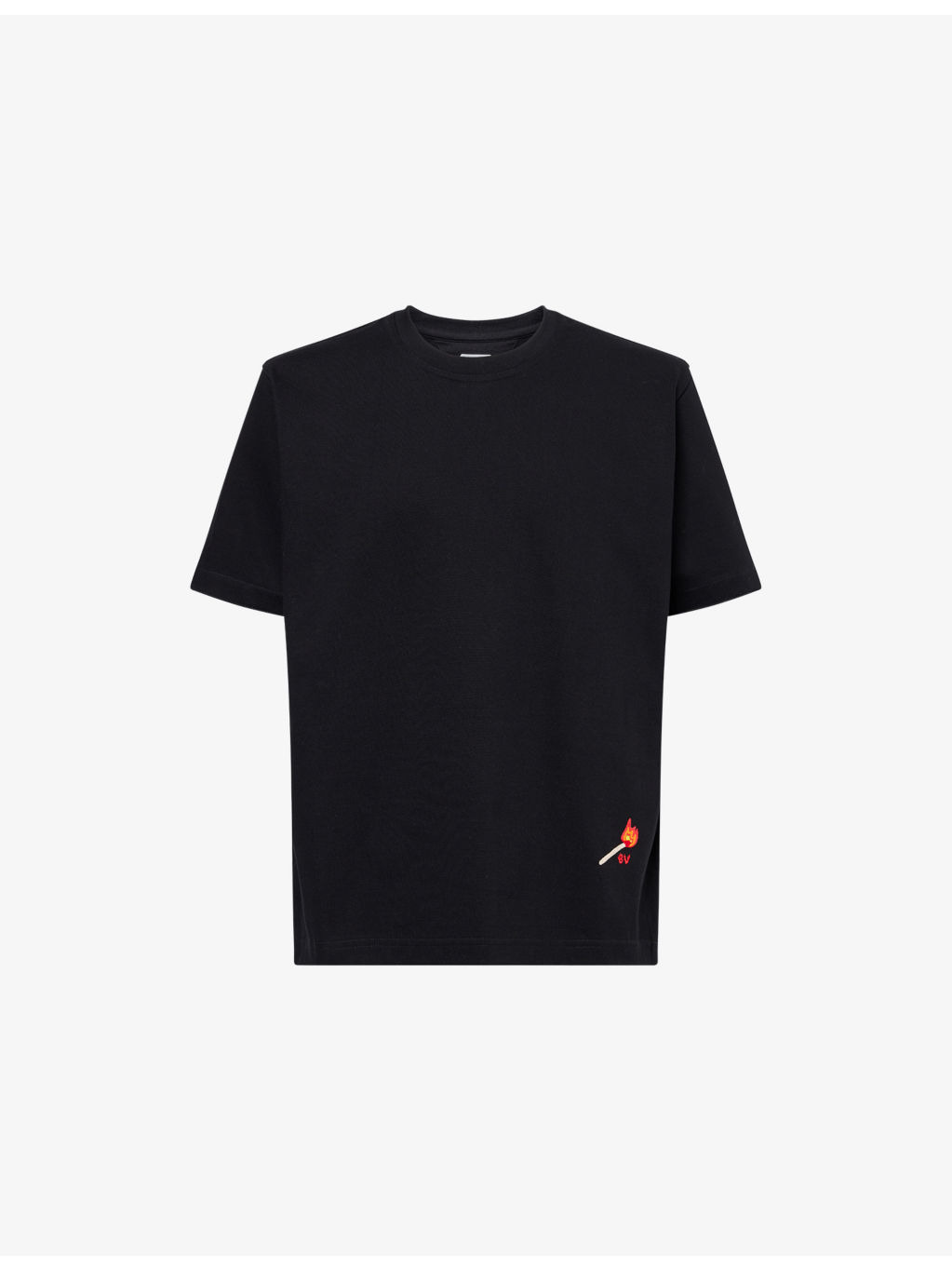 Embroidered Crew-Neck Cotton-Jersey T-Shirt - 1