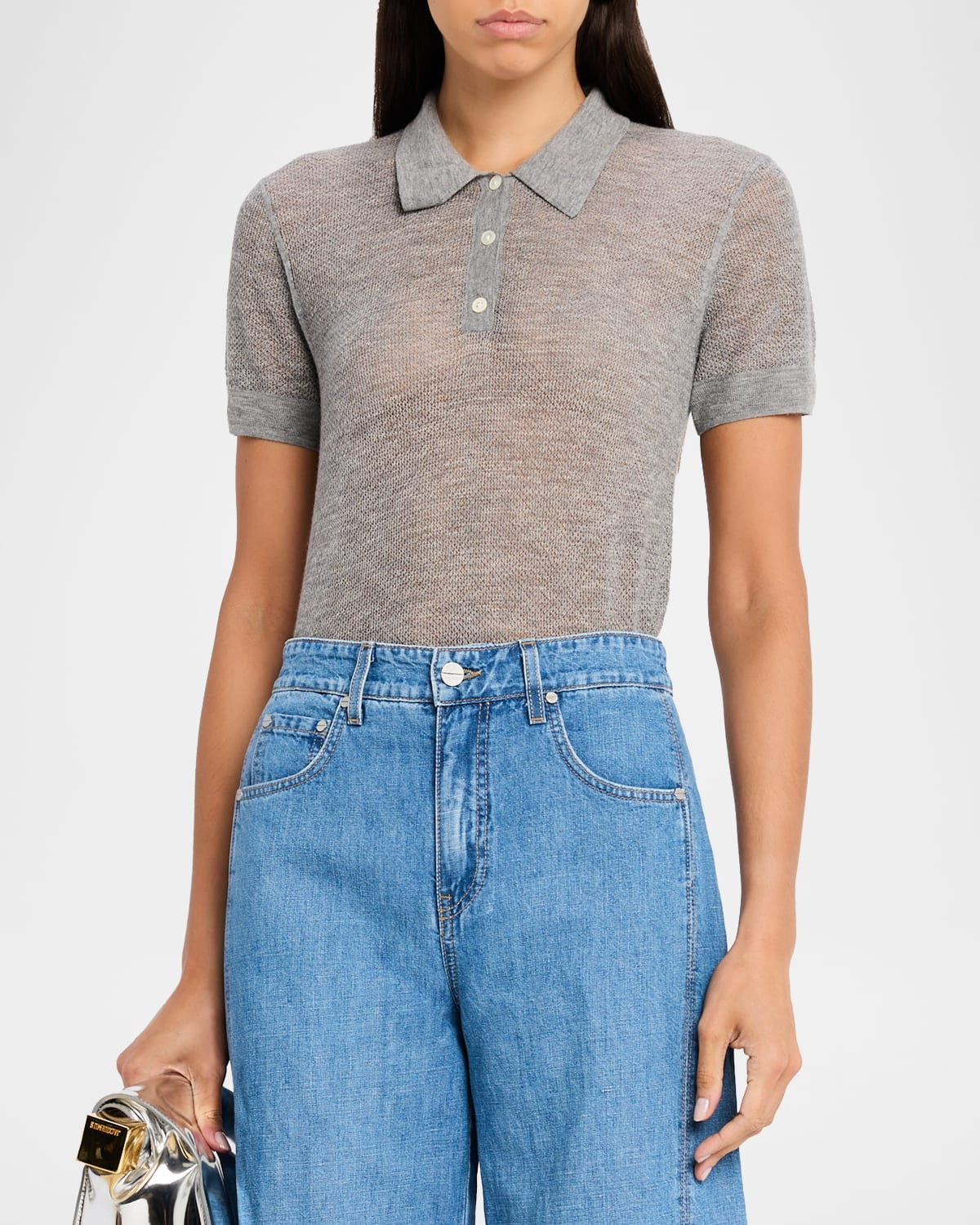 Gauze Cashmere Polo - 4