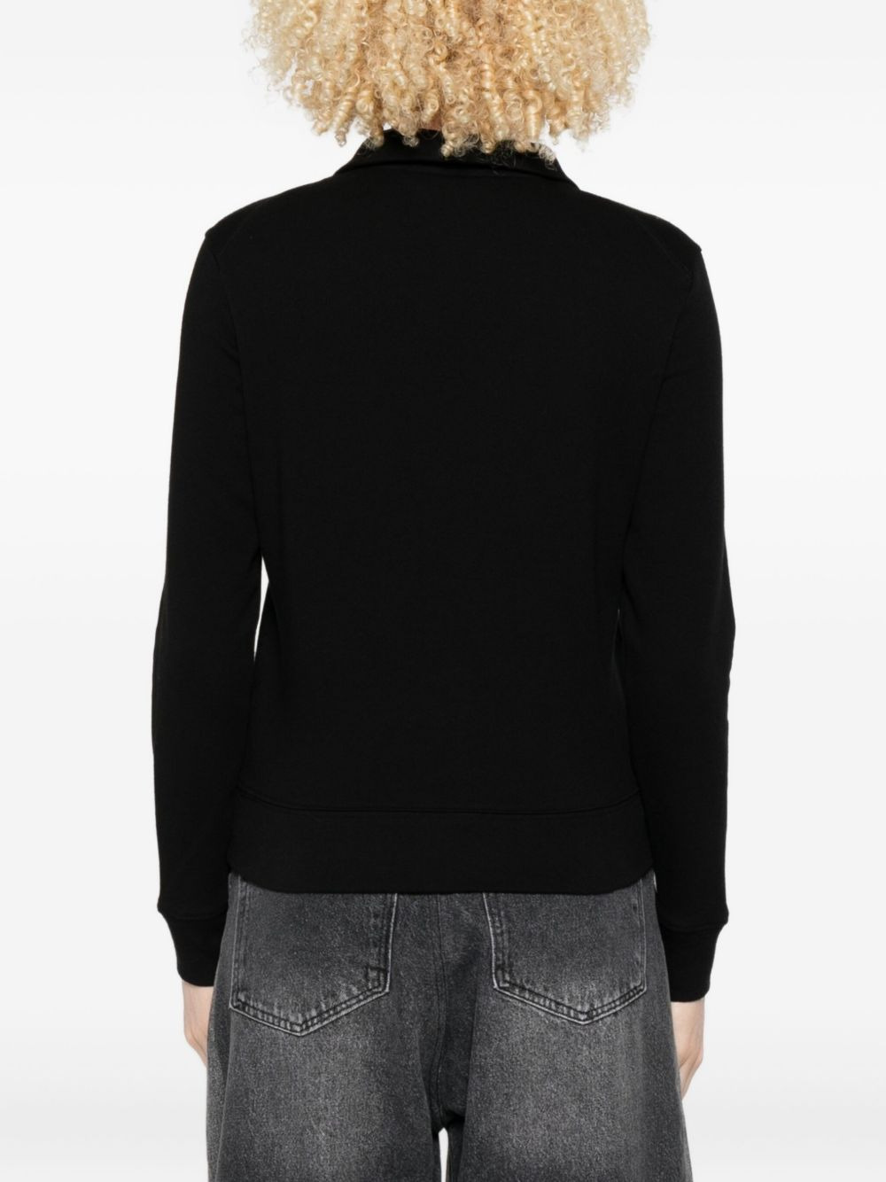 high-neck zip-up sweatshirt - 4
