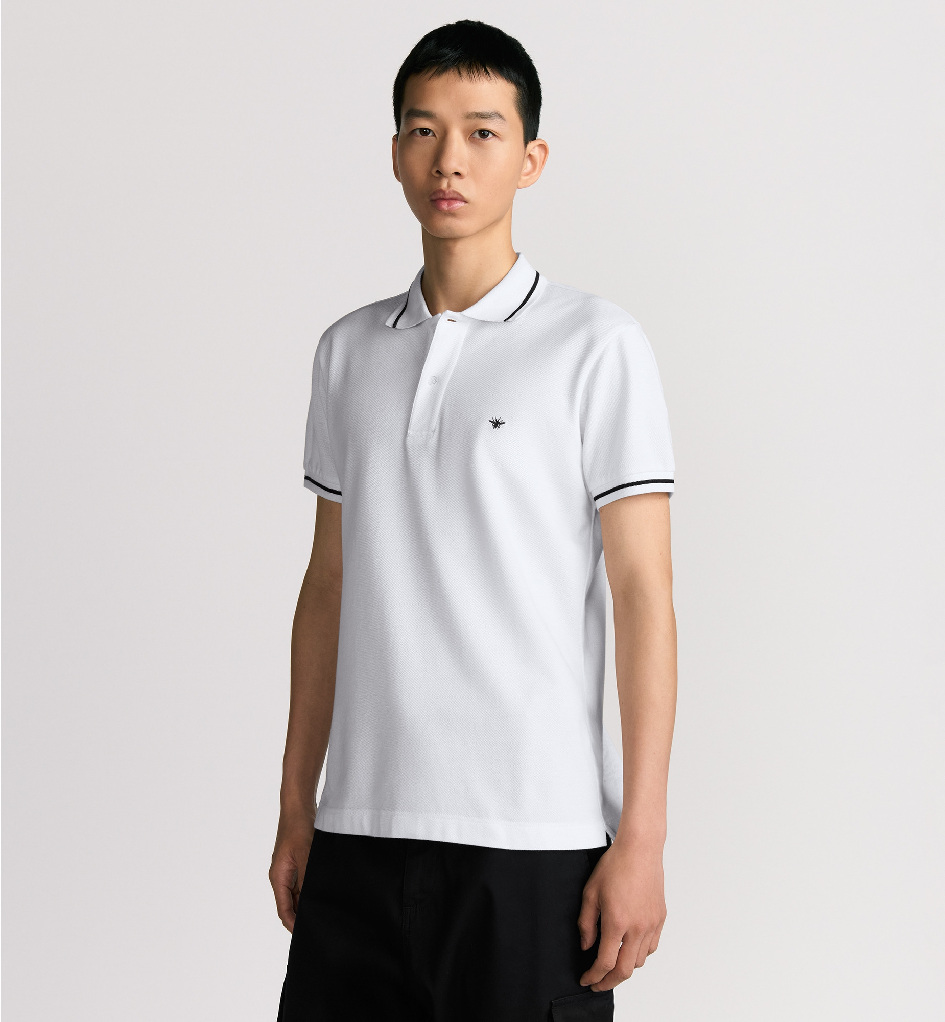 Polo Shirt with Bee Embroidery - 2