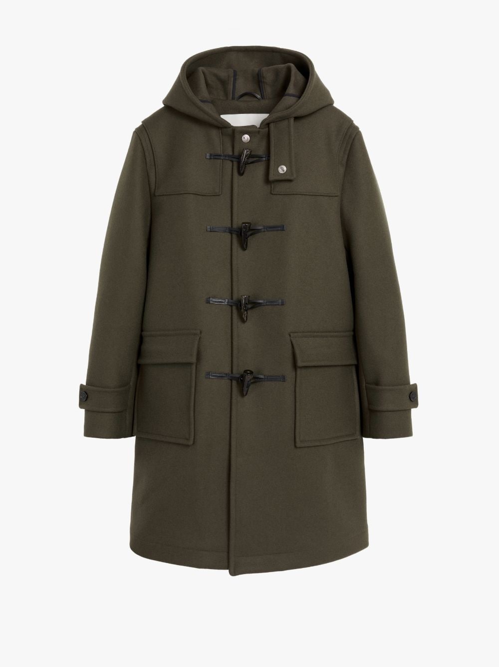 WEIR DARK OLIVE WOOL DUFFLE COAT | GM-013S - 1