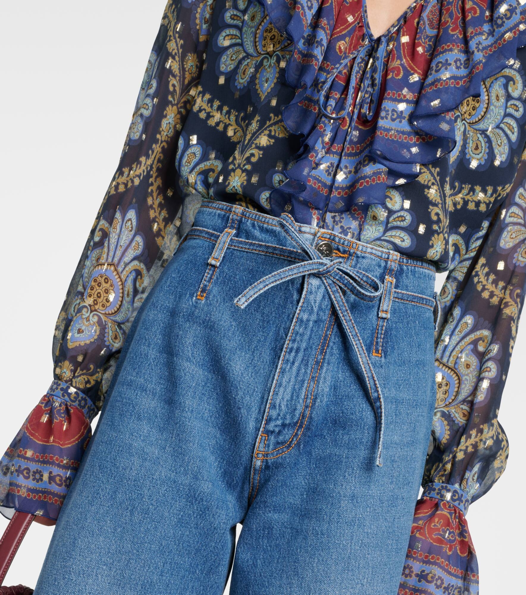 High-rise wide-leg jeans - 4