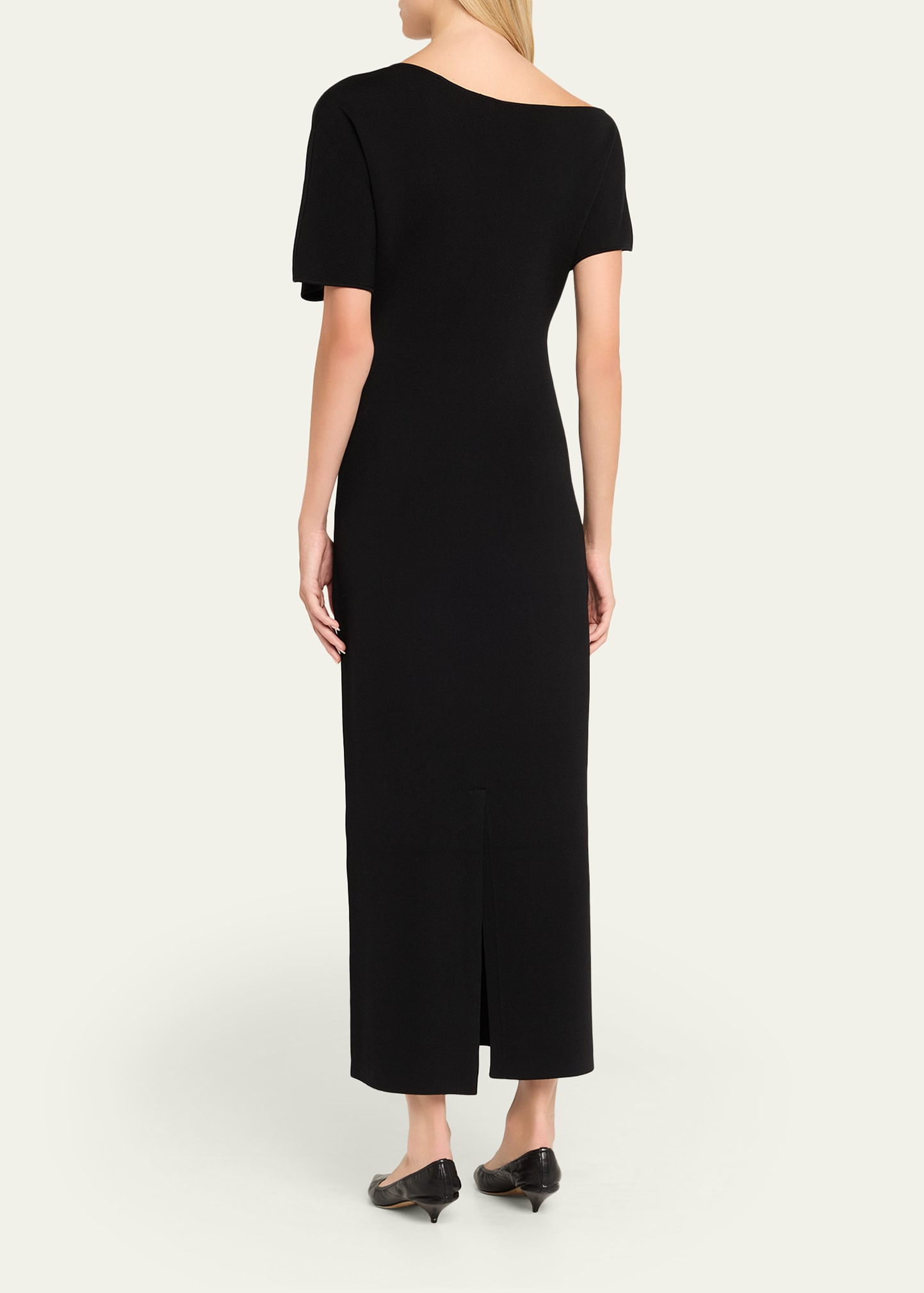 Asymmetric Knit Dress - 3