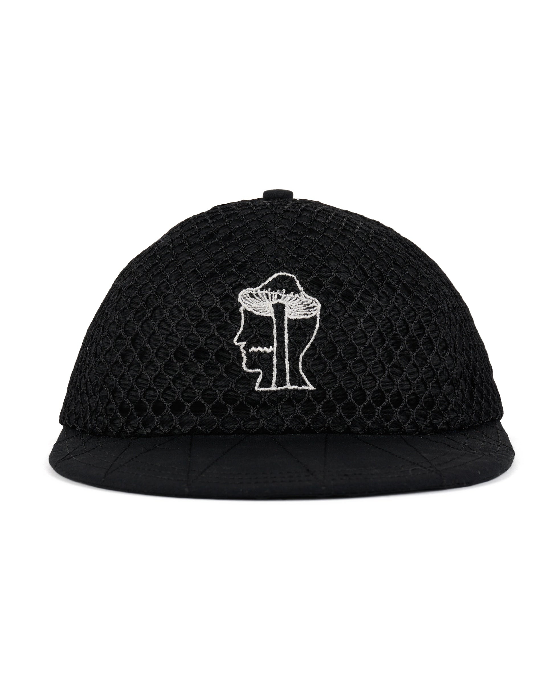 Brain Dead x Nation Fishing Co Long Bill Mesh Hat - Black - 1