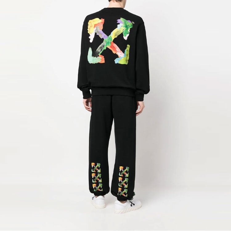 Off-White SS23 Brush Arrow Crew Neck Sweatshirt OMBA057S23FLE0011084 - 4