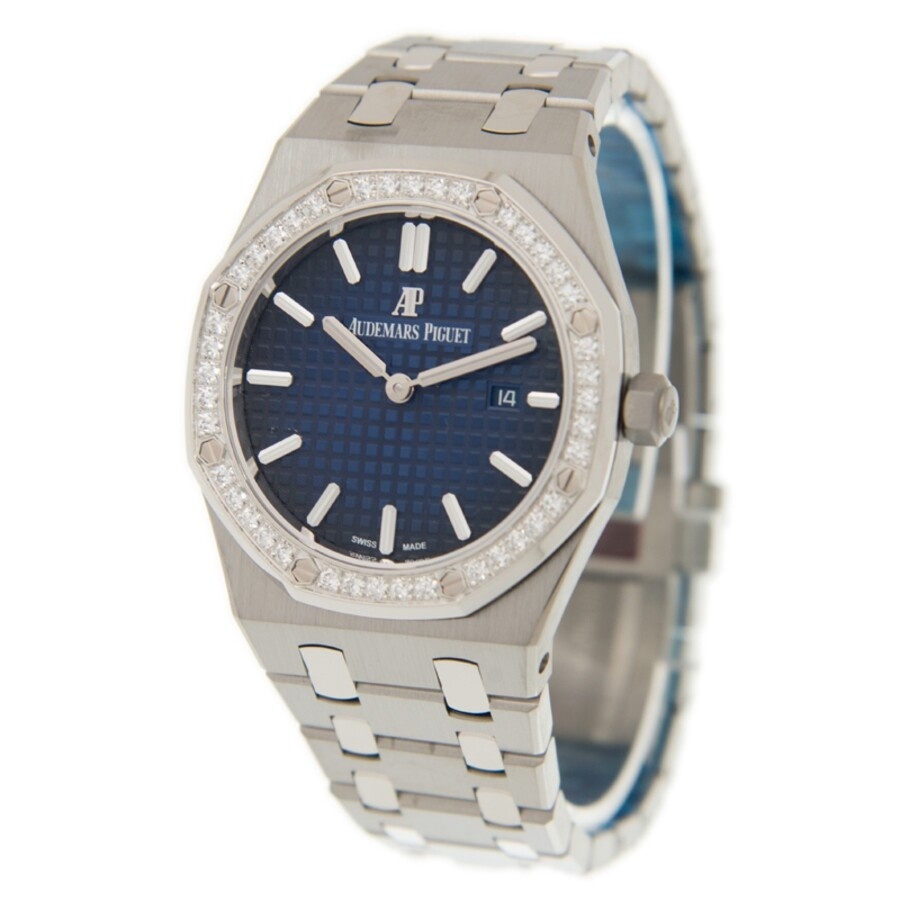 Audemars Piguet Royal Oak Smoked Blue Dial Men's Titanium Watch 67651IP.ZZ.1261IP.01 - 4