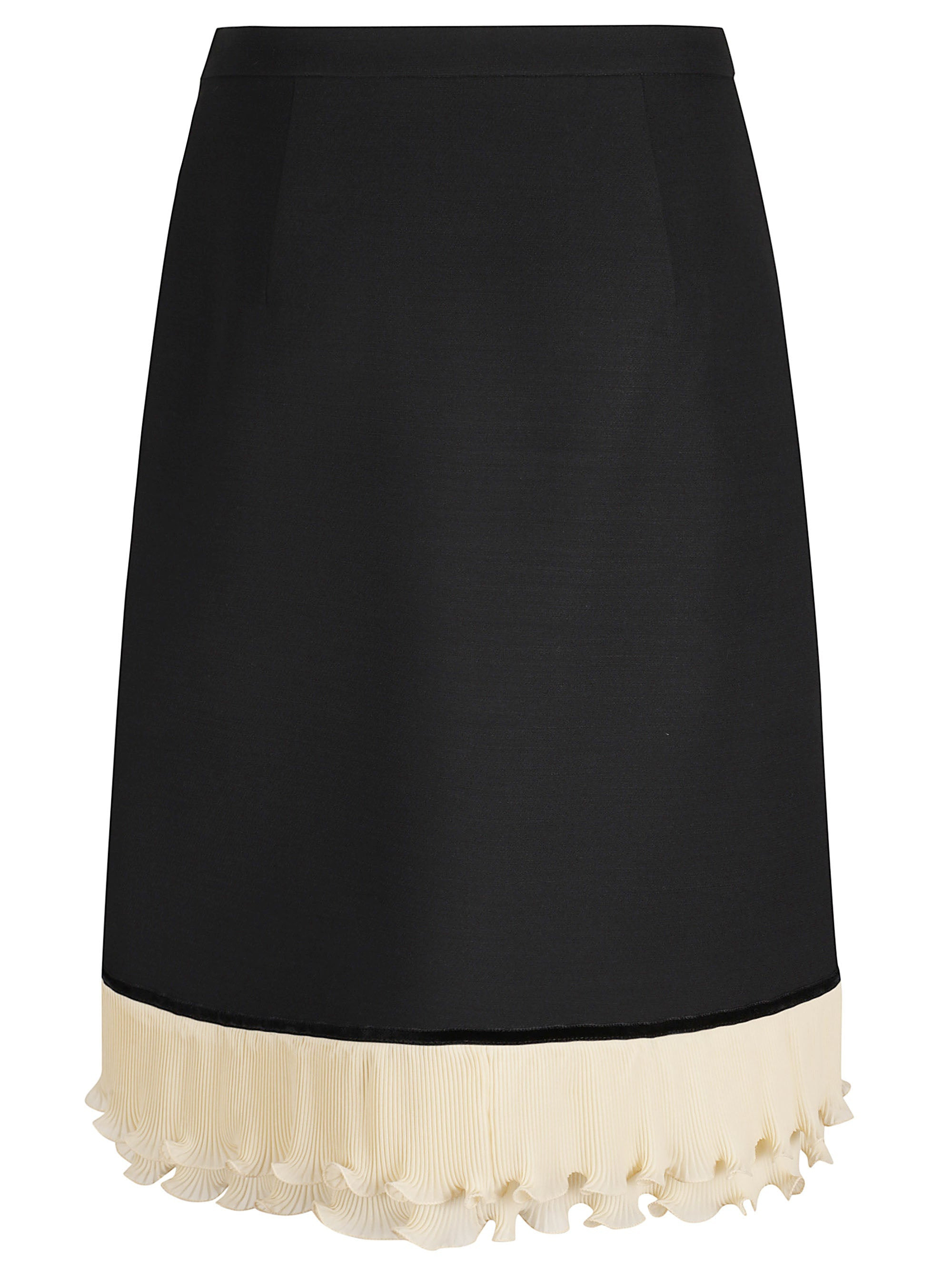 Valentino Women Solid Crepe Couture Skirt - 2