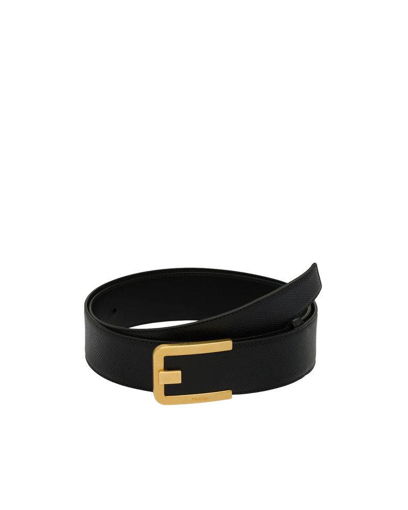Saffiano leather belt 1