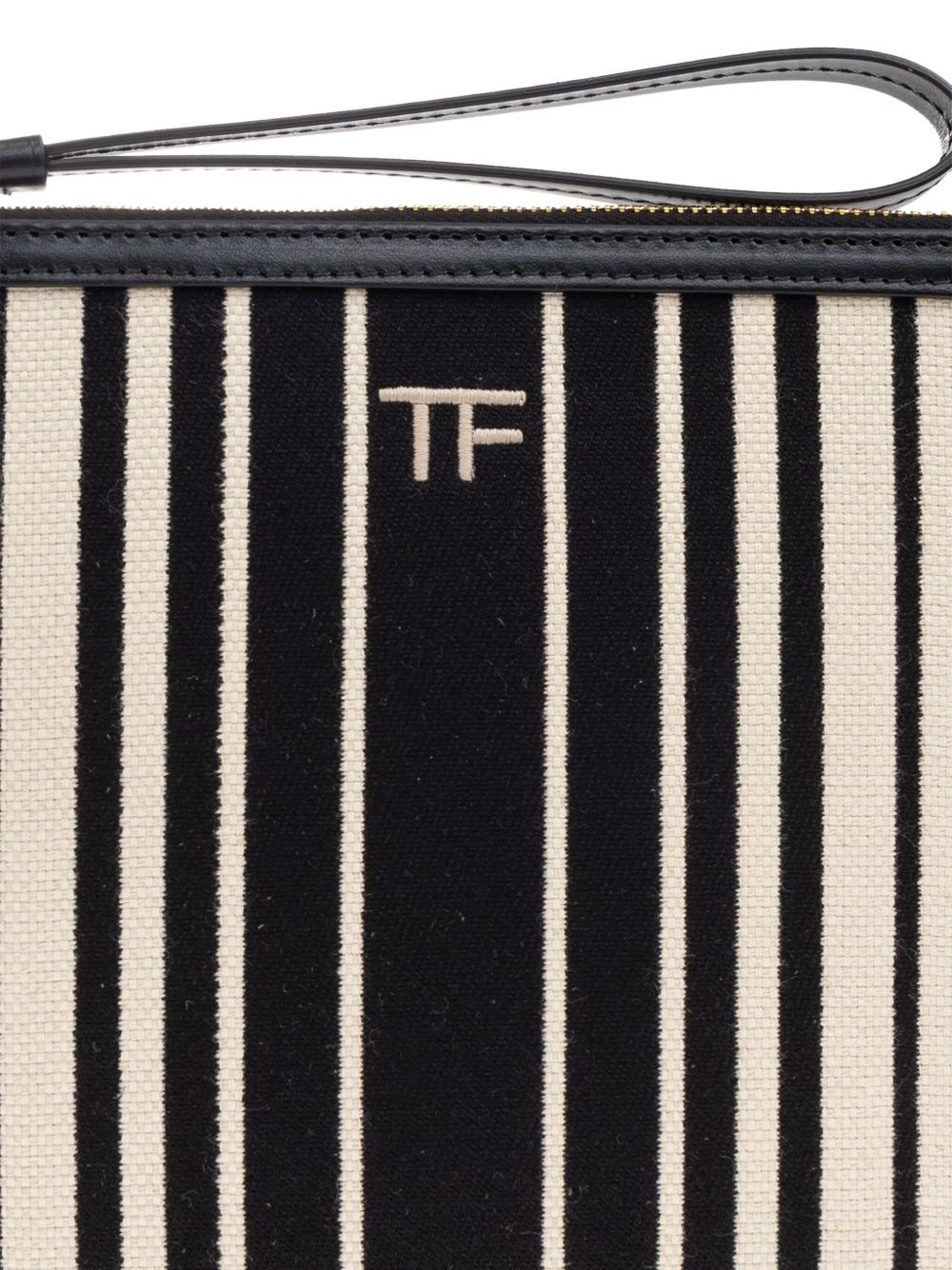 striped canvas clutch - 6
