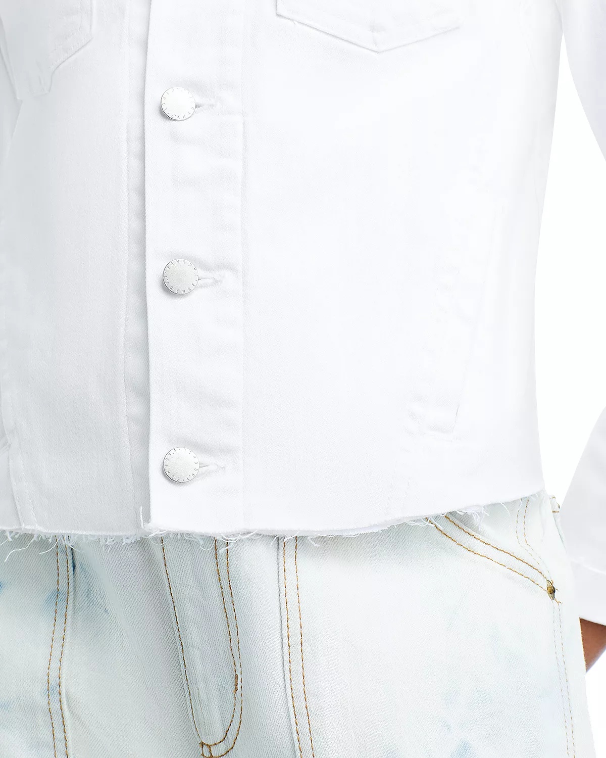 Janelle Slim-Fit Raw Denim Jacket - 7