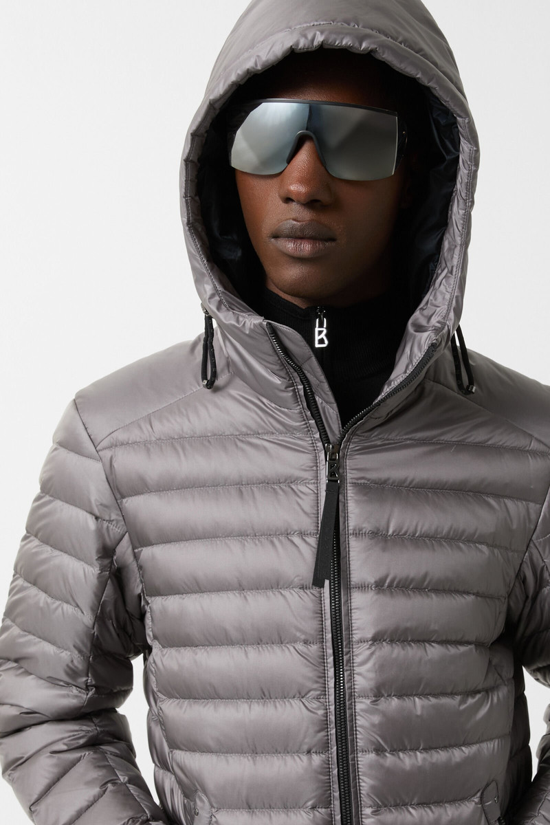 Loke lightweight down jacket in Gray 6