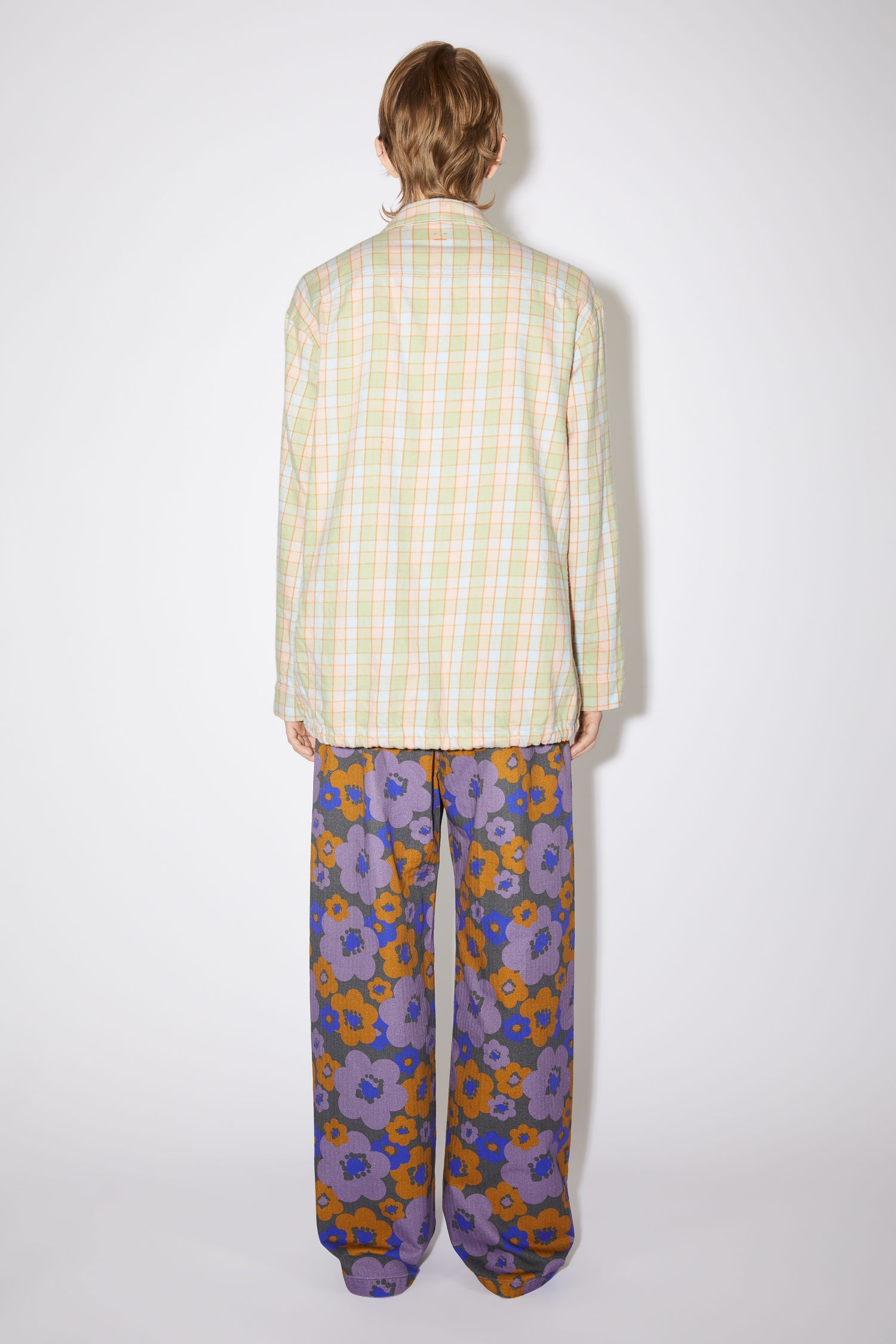 Flannel shirt - Orange/beige - 3