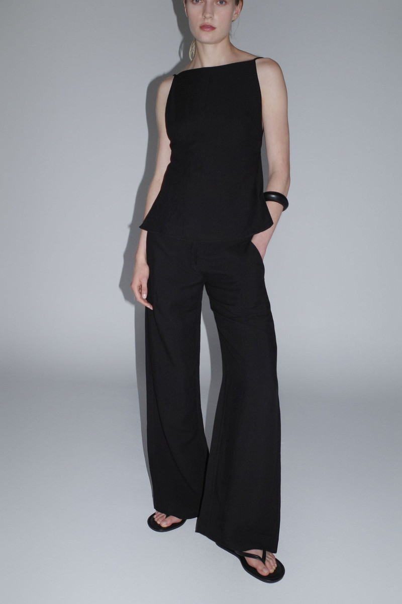 Square Backless Top - Black 6