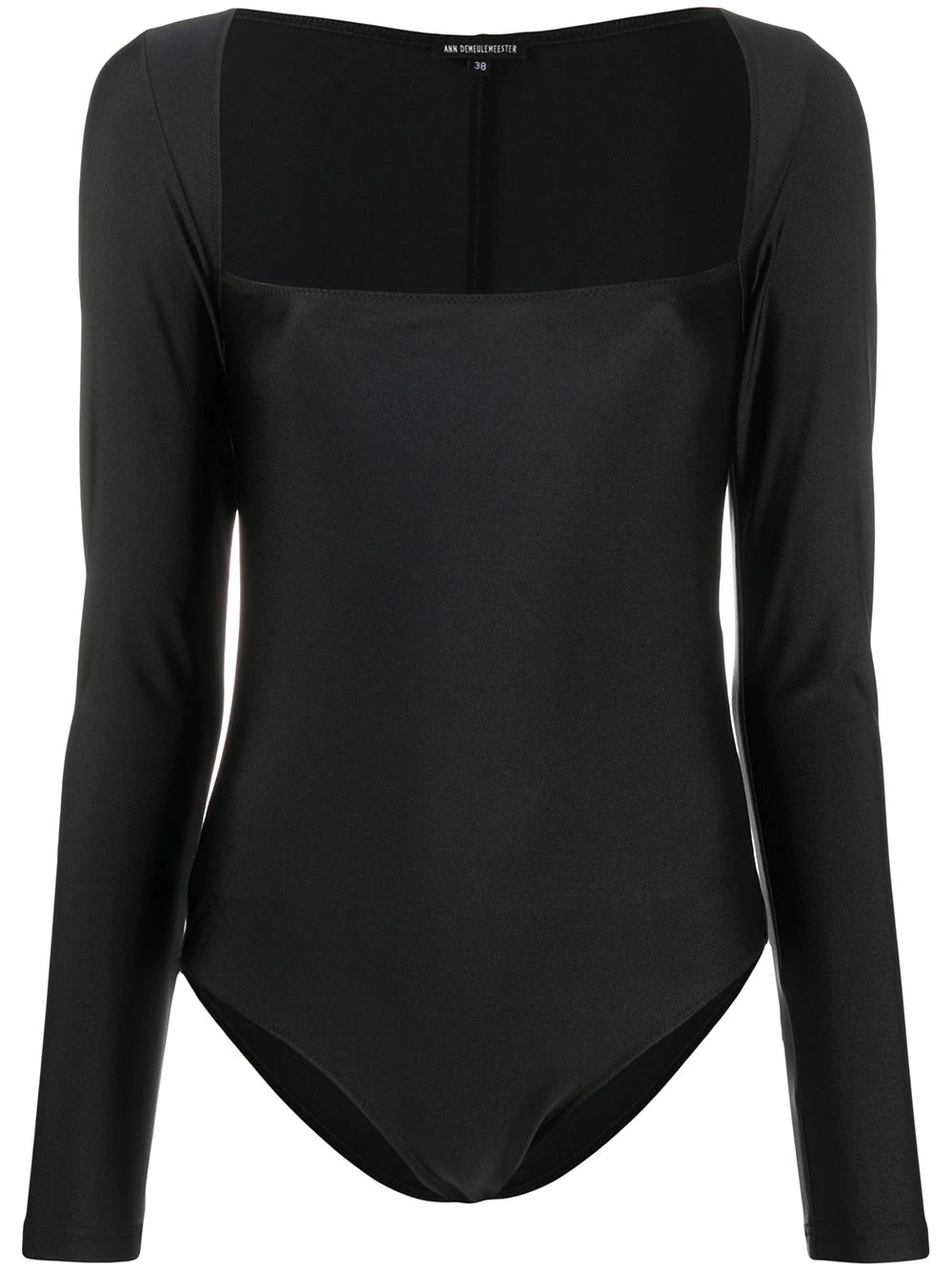 square-neck bodysuit - 1