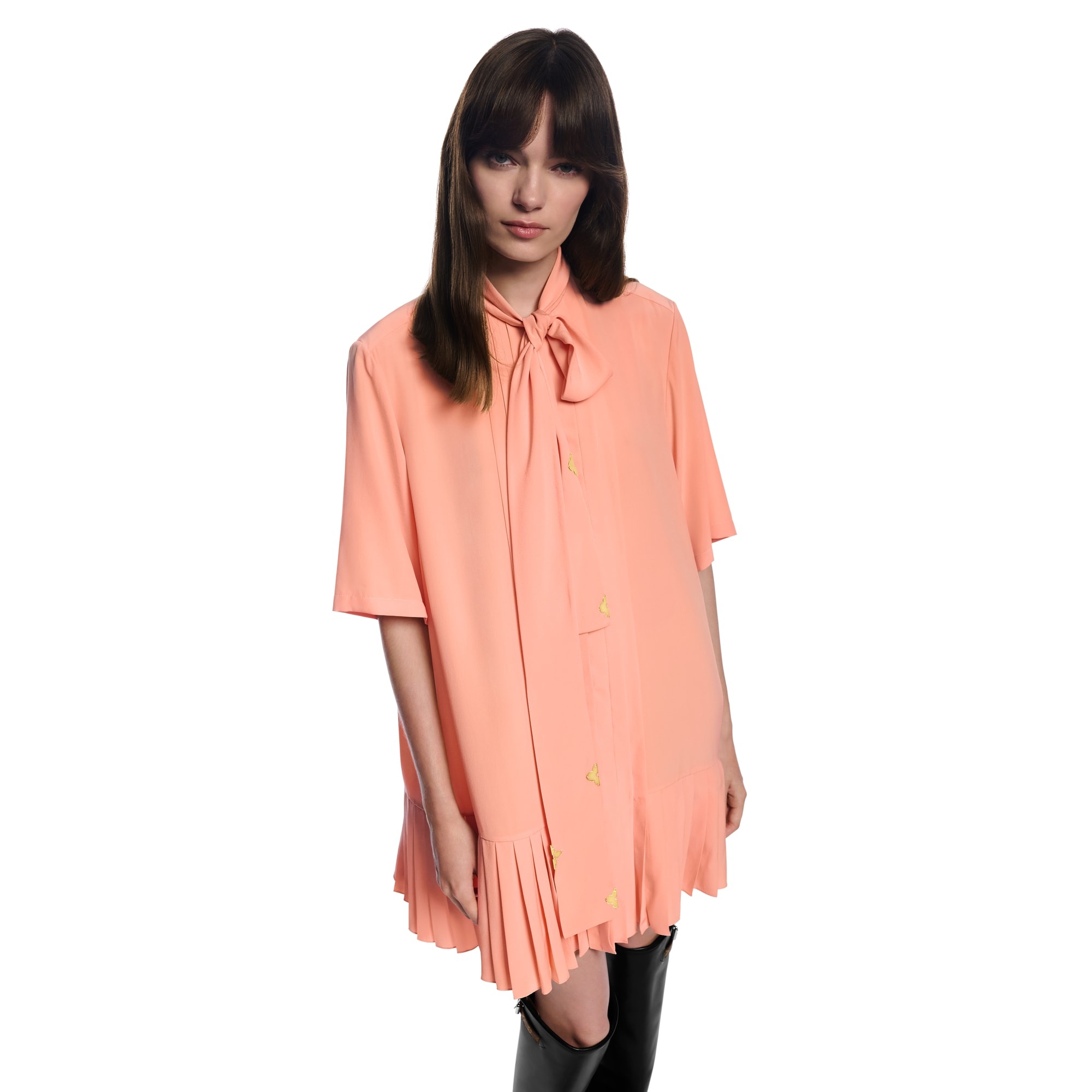 Lavallière Pleat Dress - 4