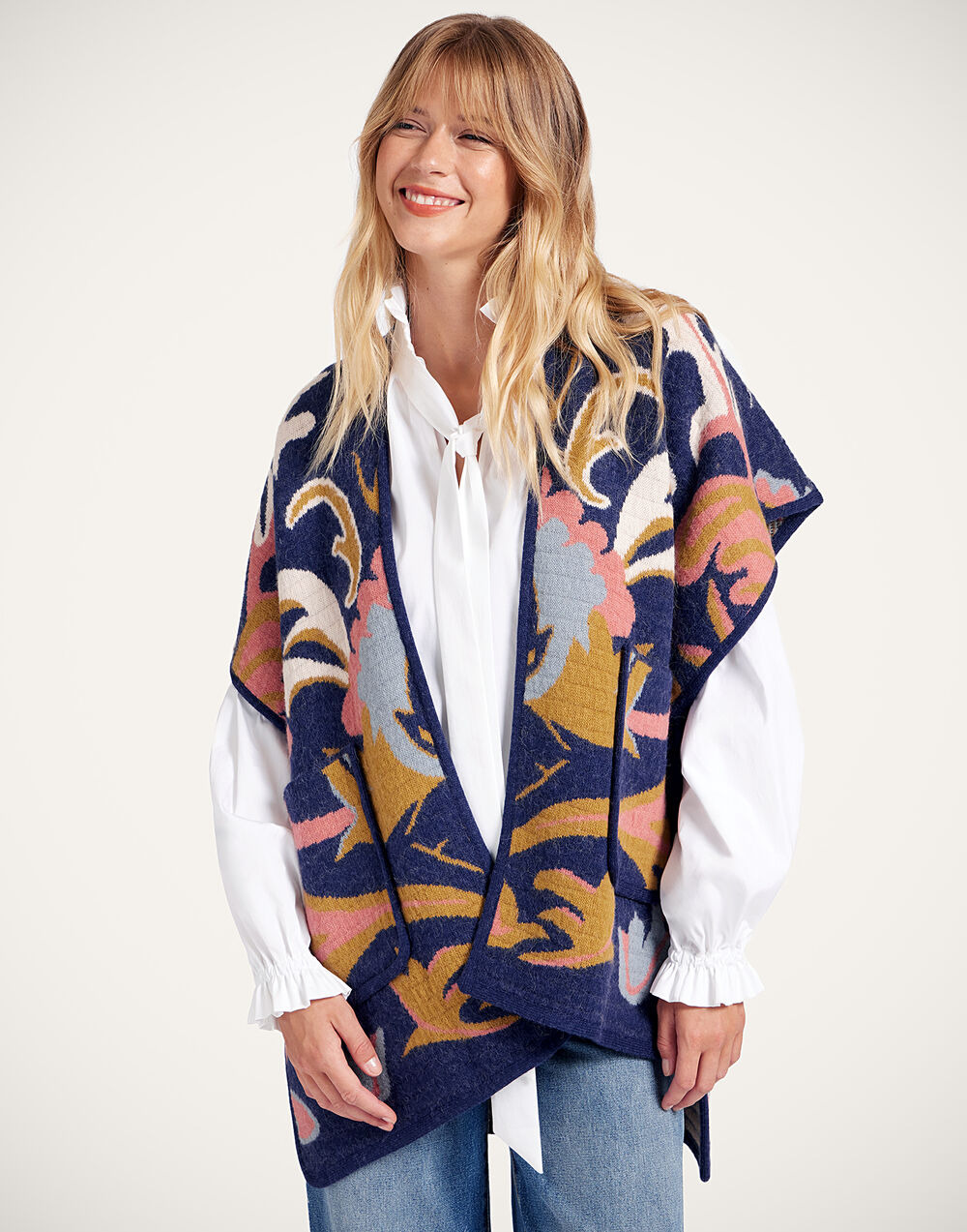 In My Power Knit Scarf Cape - 6