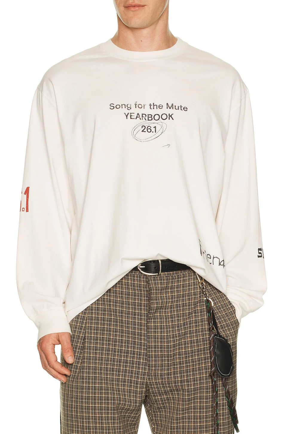 Scribble Oversized Crew Neck Pullover - 1