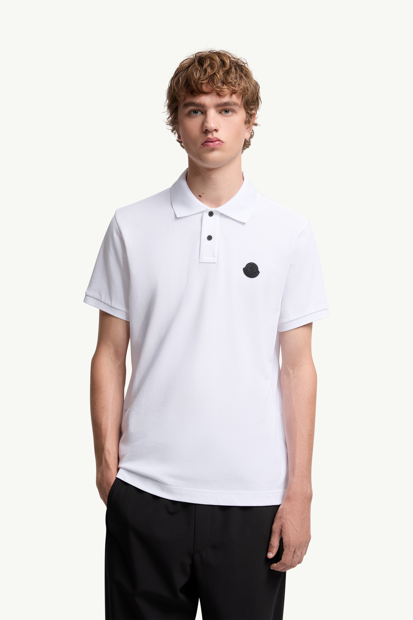 Logo Patch Cotton Piquet Polo Shirt - 3