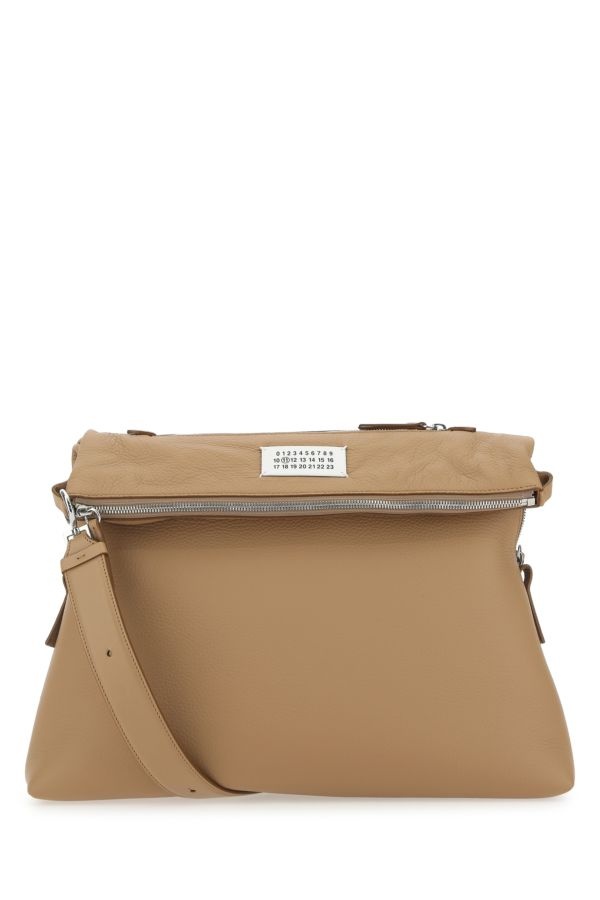 Camel leather clutch - 1