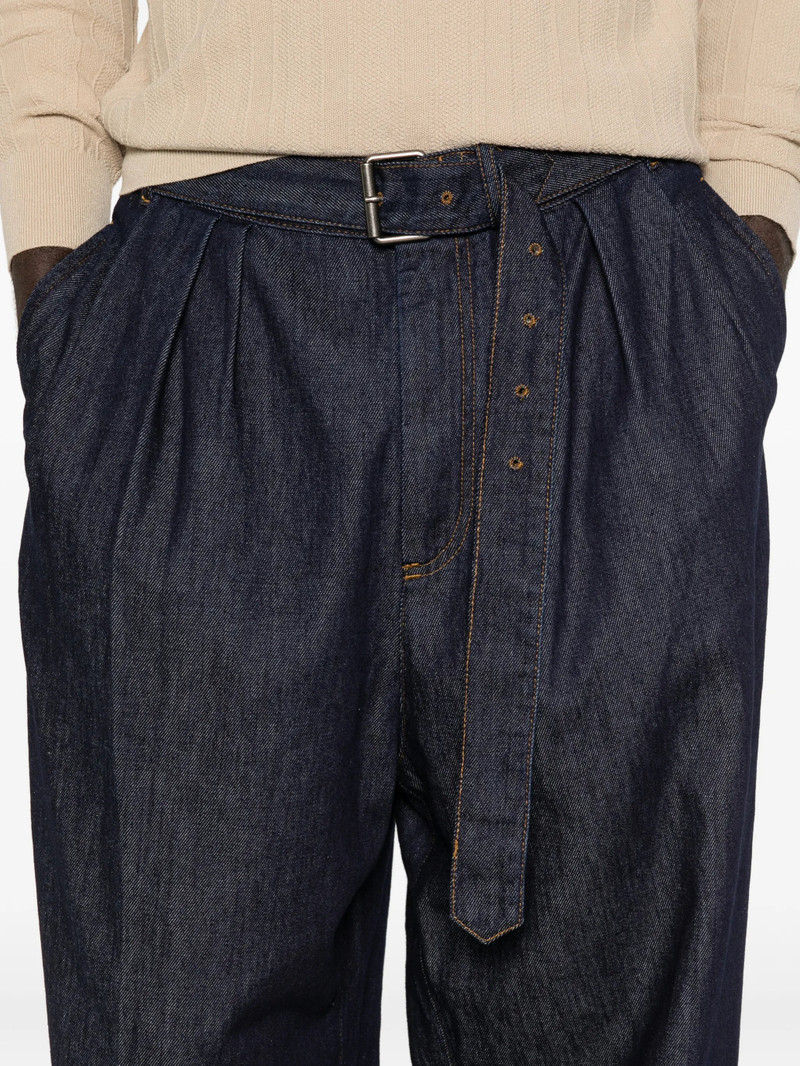 Dries Van Noten Preaches Belted Pleated Jeans 4