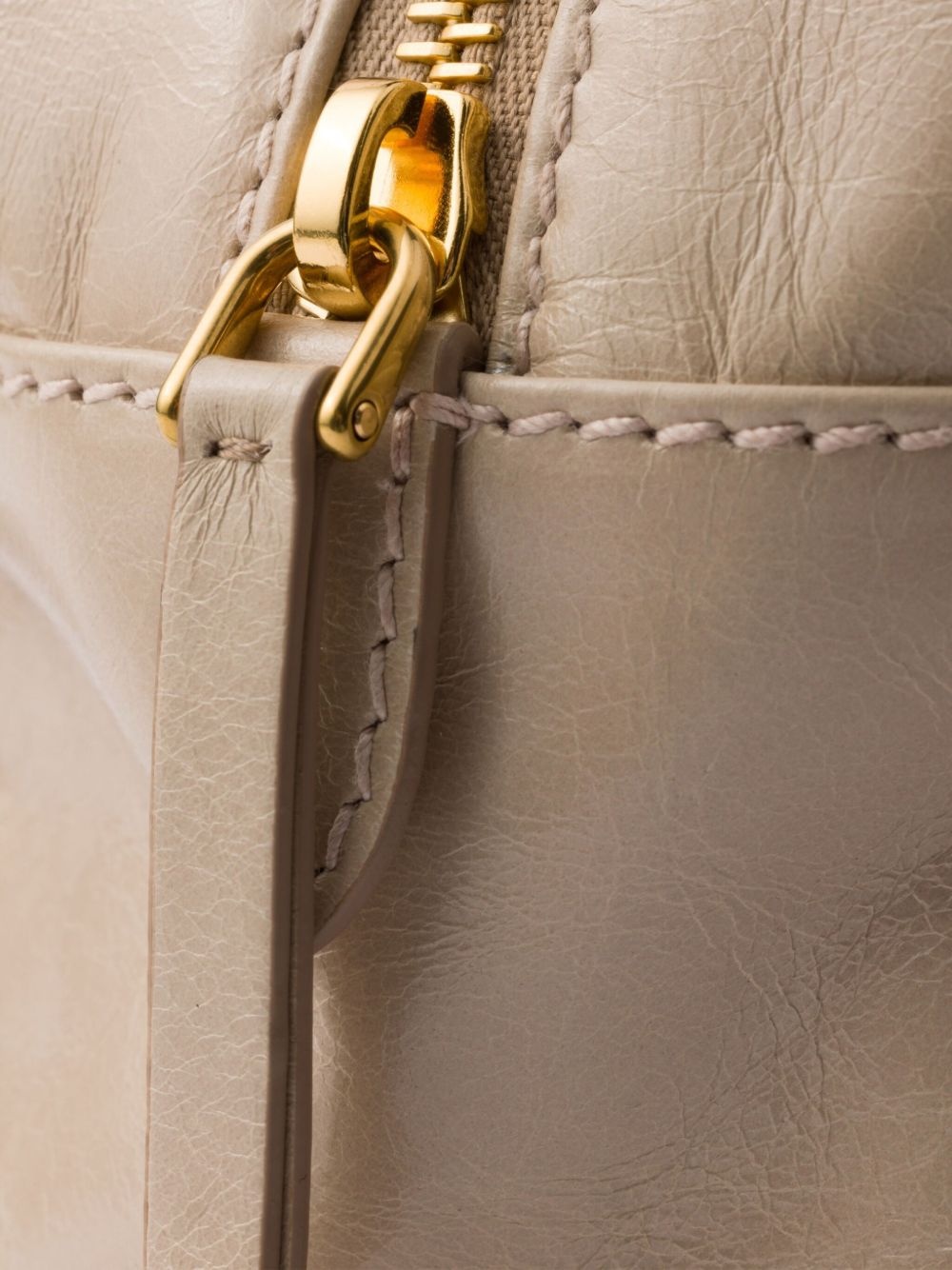 Dangle leather tote bag - 4