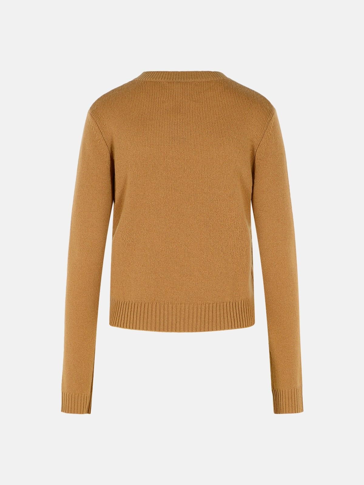 'MABLE' BROWN CASHMERE SWEATER - 3