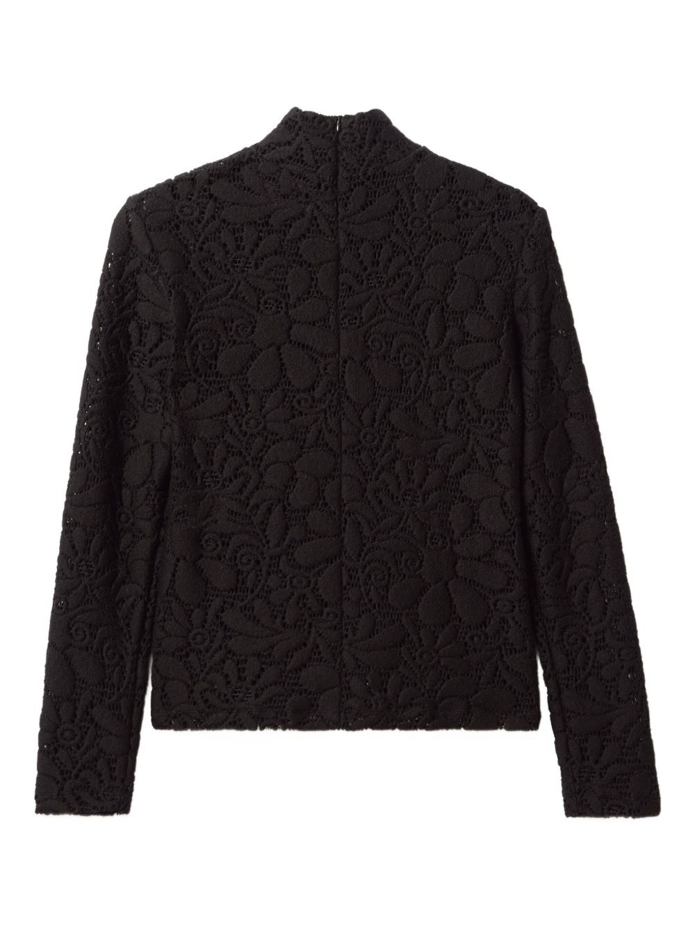 lace turtleneck top - 5